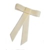 EmilyRose Couture Large Velvet Hair Bow Collection (Barrette, Cream)