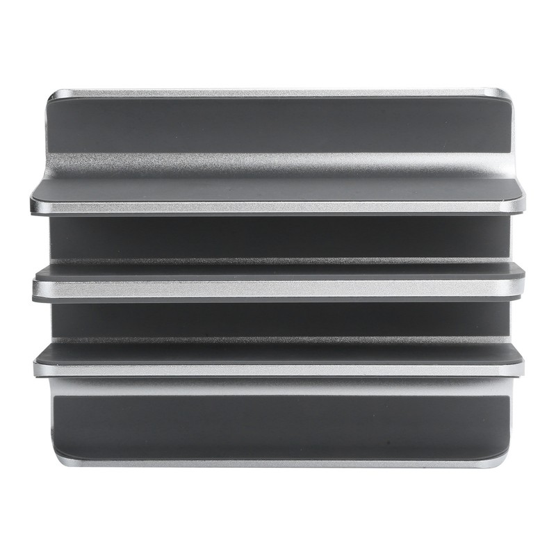 Laptop Organizer Aluminum Alloy Vertical Stand Adjustable Dual Slot for