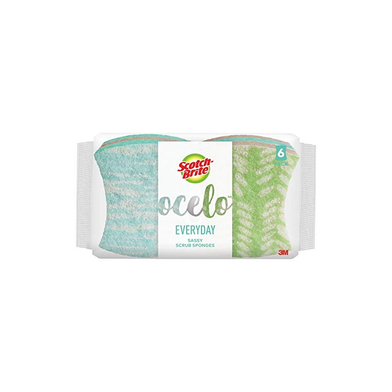 ocelo No Scratch Scrub Sponge, 6-Count (Pack of 2)
