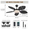 Wiviniya Ceiling Fans with Lights and Remote/APP Control, 48 Inch