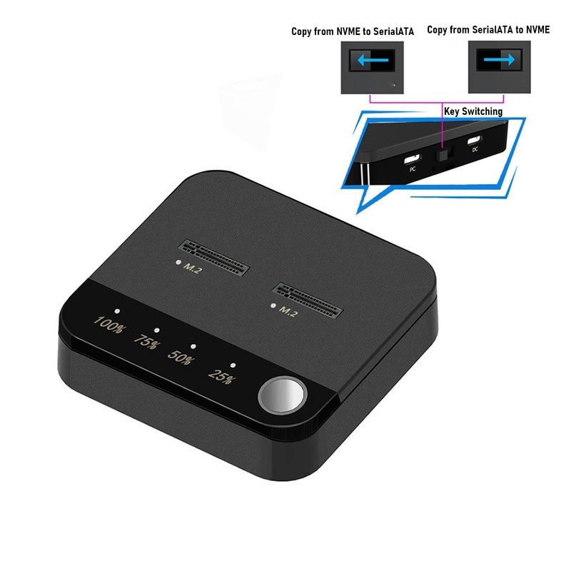 Dpofirs Hard Drive Duplicator, M.2 NVMe Drive Duplicator USB C