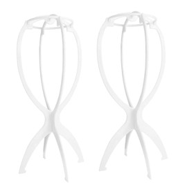 Healvian Wig Holder Stand Wig Stands Hair Salon Racks Holder Lightweight 2pcs Pack