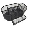 helit H2519695 Mesh the Multi Network Desk Organiser, Black, Office