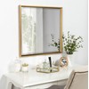 Kate and Laurel Calter Framed Square Mirror, 28 x 28,