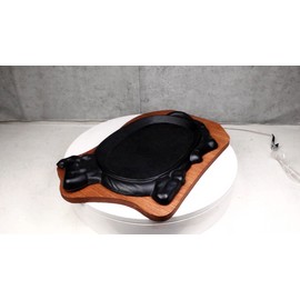 Personal Size Cow Shaped Cast Iron Unseasoned Sizzling Fajita Pan Skillet Set