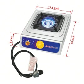 Vivicreate Single Camping Outdoor Propane Gas Stove Grill  Fishing Hiking Burner