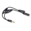 Besmelody 3.5mm Y Splitter Cable with Volume Control, 3.5mm Headphone/Headset