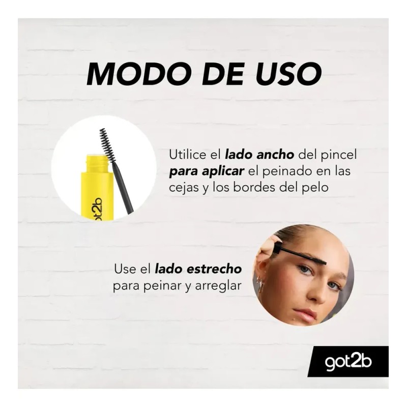 Barra fijadora Got2b 2 en 1 para cejas y bordes