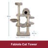 TRIXIE Fabiola 55-in Cat Tower, Jute Scratching Posts, Cat Tree