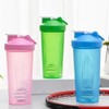 Fahgaer Shaker Cup Sports Portable Convenient Stirring Cup 600Ml Plastic