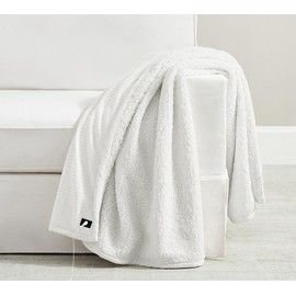 MAOOHON Grounding Blanket Queen, Earth Connected Bedding Throw, Grounding Sheet for Improved Sleep, Includes Silver Fiber 60x80 Inch, White
