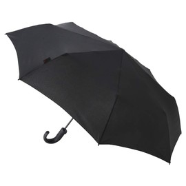 Knilpus T280 KNT280-1000 Medium Duomatic Safety Crock Handle Black Folding Umbrella