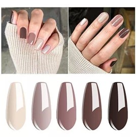 Vishine Kit Para Uñas En Gel Con  Tonos Brillantes De Esmalte