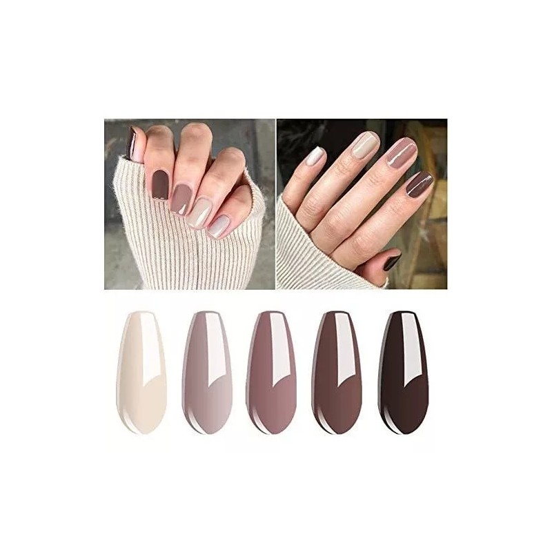 Vishine Kit Para Uñas En Gel Con Tonos Brillantes De