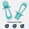 Tiny Twinkle Silicone Training Utensils - Baby Spoons and Baby