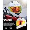 Soman HJ-34P Visor, Tinted HJ-34P Shield Replacement Compatible with C10