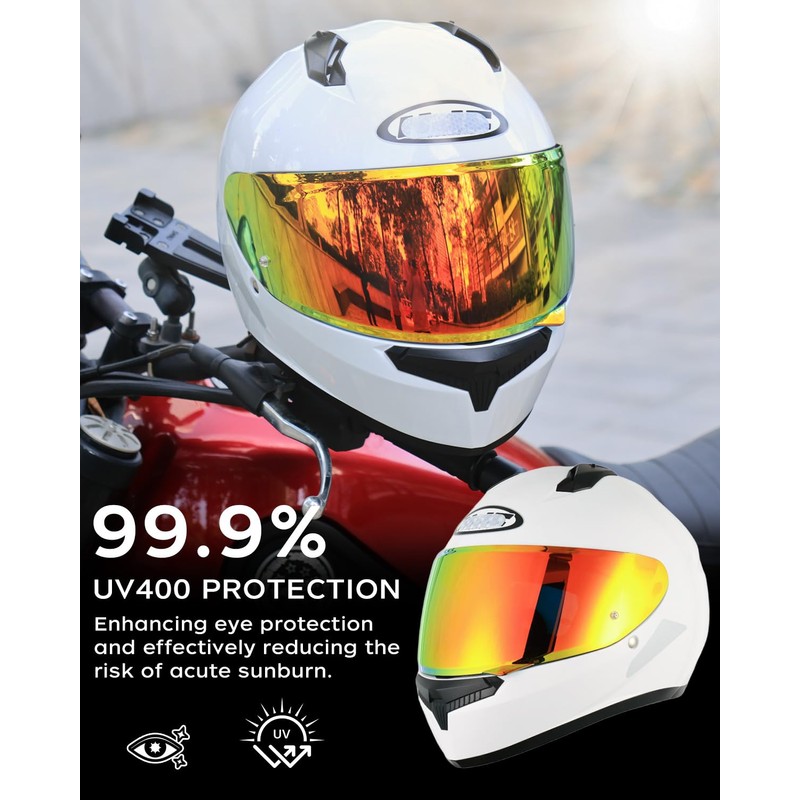 Soman HJ-34P Visor, Tinted HJ-34P Shield Replacement Compatible with C10