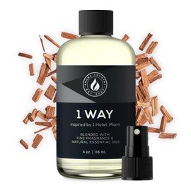 Aroma Country 1 Way Diffuser Oil - Luxury Hotel Santal Fragrance Oil for Diffuser Refill, Sandalwood Home Aroma Diffusers & Room Spray - My Way Premium Aromatherapy Oils & Home Scent (4 Fl Oz)