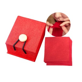 Grospe Traditional Chinese Lipstick, 12 PCS Makeup Rouge Lipstick Papers, Non-stick Cup, Long-lasting Matte with Red Storage Box, Rose