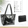 2 in 1 Semi Clear Beach Tote Bags Large Work