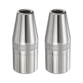HARFINGTON 2pcs Mig Welding Gun Nozzle 0.4" Orifice KP2742-1-38F Gas Welding Gun Nozzle Copper Nickel Plating Welding Gun Accessory for 250L PRO Curve 200 MIG Gun 200A/300A/400A Parts