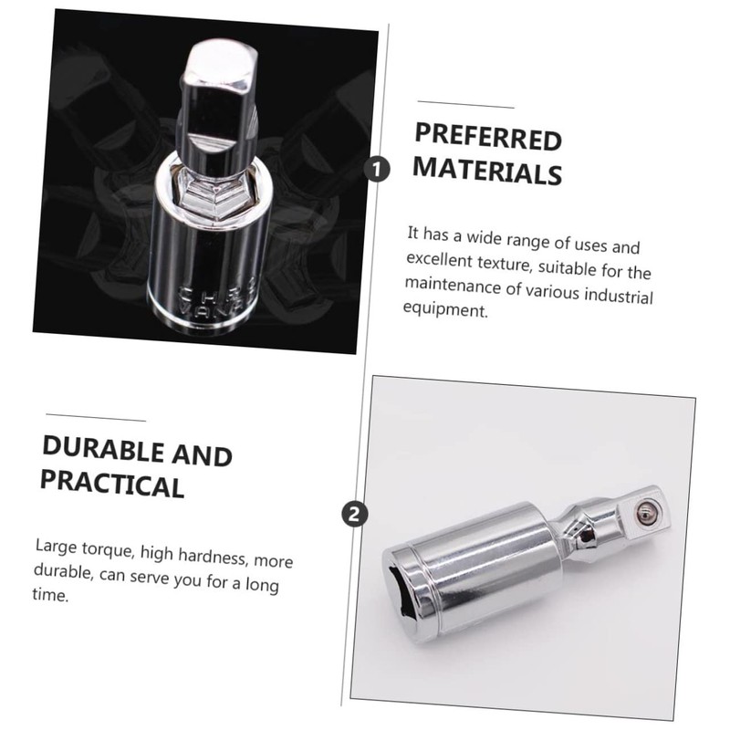 Mipcase 3pcs Drive Socket Adapter Swivel Extension Joints for Versatile