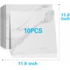 10-Sheets Peel and Stick Backsplash Marble Look 12"X12" Self Adhesive