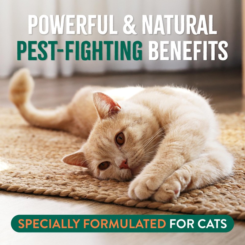 TropiClean Gentle Flea Shampoo for Cats, Flea and Tick Prevention