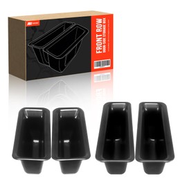 Rogierra 4PCS for Ford Explorer 2016-2019 Front and Rear Row Door Storage Box Door Side Organizer Tray Phone Container Pocket Insert Tray Armrest Organizer Container for Ford Explorer Accessories