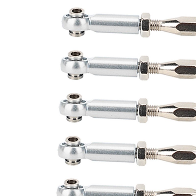 6Pcs Aluminum Alloy Adjustable Push RodsTurnbuckle Rod Linkage Accessories for