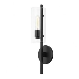 Mitzi H326101-SBK Ariel - 1 Light Wall Sconce 20.25 inches Tall and 5.5 inches Wide - Soft Black