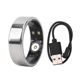 Smart Health Ring Sleep Temperature Steps Monitoring 18mah Lightweight Fitness Ring for Daily Use 21