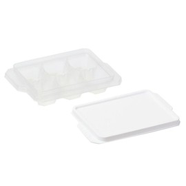 Liberty Corporation LD-483 Ice Cube Tray with Lid, Set of 6, Clear, Easy to Remove Ice