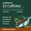 Starbucks K-Cup Coffee Pods, Medium Roast Coffee With 2X Caffeine