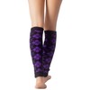 iB-iP Women's Ballet Dancer Aerobic Checked Thermal Leg Warmers, Hyacinth
