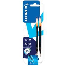 Pilot Pen 2606003B2 - Ersatzmine Gelschreiber G2, Stärke 0,4 mm, blau, 2er Pack