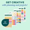 Happy Planner 15-Sheet Sticker Pack for Calendars, Journals, and Planners,