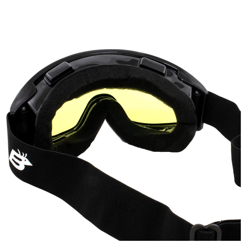 Birdz Eyewear Padded Fit Over Motorcycle Goggles 2 Pairs Anti-Fog