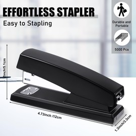10 Pcs Tape Dispenser Staplers for Desk with Staples and White Tapes 25 Sheet Capacity School Office Stapler