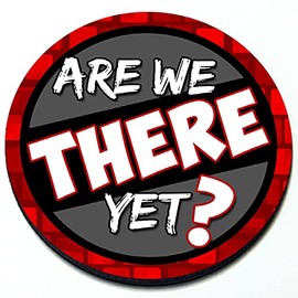 Artistic Reflection are We There Yet? - Magnetic Grill Badge for Mini Cooper