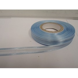2 metres x 10mm Edged Organza Ribbon Baby Blue Light Blue Double Sided Satin Edge Sheer 10 mm 1cm