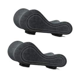 Perfeclan 2X Bürostuhl-Armpolster, Armlehnenpolster, grau, Abnehmbarer waschbarer Bezug, Ellenbogen-Unterarmstütze, Memory-Schaumstoff-Armpolster für Computer