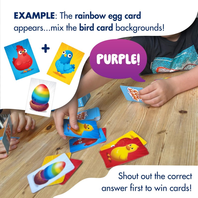 Format Games Egg Slam Card Game - Fast-Paced Color Mixing