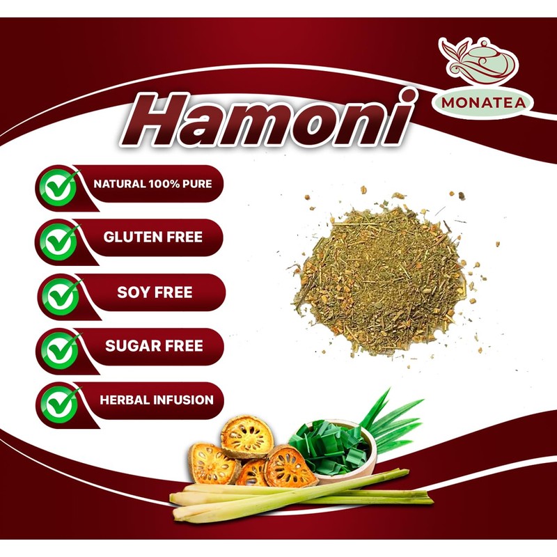 Hamoni Lemongrass Bael Fruit Pandan leaf Caffeine Free Tea Herbal