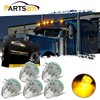 Partsam 5X Roof Running Top Marker Light Clear Amber 17