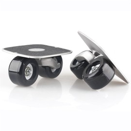 JINCAO Black Portable Roller Road Drift Plate Skates Anti-Slip Board Aluminum Truck with PU Wheels with ABEC-7 608 Bearings