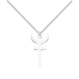 FAADBUK Odysseas Inspired Gift Underworld Lover Gift Greek Mythology Gifts Bident Necklace (Bident Necklace)