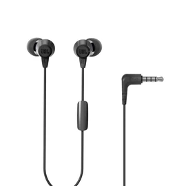 JBL C50HI, Bass Sound, Lightweight and Comfortable, One-Button Universal Remote with mic, Black