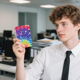 Tie Dye Notebooks - 24-pieces Pocket-size Blank Notebook | Tie Dye Stationery Supplies Party Favors for Thanksgiving Friendship School Office Home Birthday
