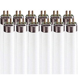 Luxrite LR20822 (12-Pack) F24T5/835/HO 24-Watt 2 FT T5 High Output Fluorescent Tube Light Bulb, Natural 3500K, 1635 Lumens, G5 Mini Bi-Pin Base
